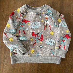 Little Sleepies Play Justice League Gray Sweatshirt